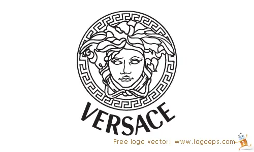 Free download Versace logo vector in EPS format
