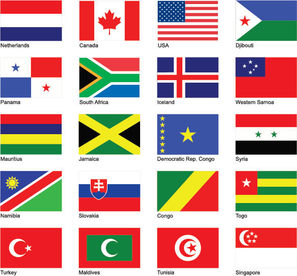 Flags Part 1 vector Flags Part 1 vector