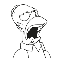 Homero Homer Cerveza Beer vector logo