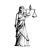 Justitia vector logo