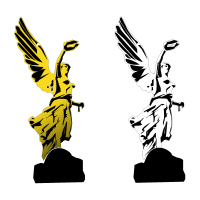 Angel de la independencia vector logo