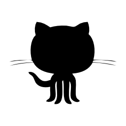 Github logo black shape Github logo black shape