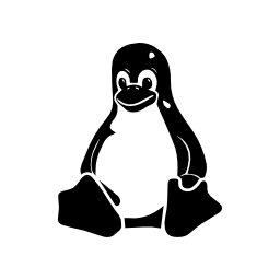 Linux penguin logo character symbol of the operative system Linux penguin logo character symbol of the operative system