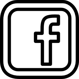 Facebook social letter logo outline inside double rounded square Facebook social letter logo outline inside double rounded square