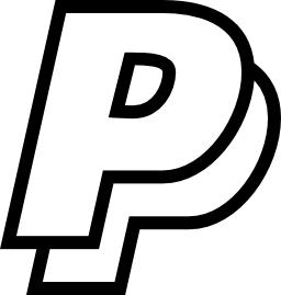 Paypal outlined logo Paypal outlined logo