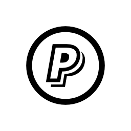 Paypal letter logo in a circle Paypal letter logo in a circle