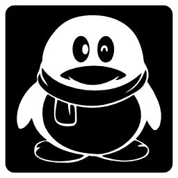 Qq social logo of a penguin Qq social logo of a penguin