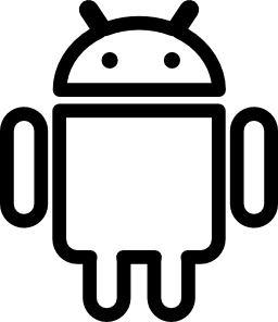 Android social outlined logo Android social outlined logo