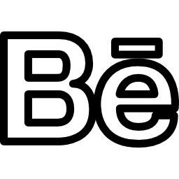 Behance logo outline Behance logo outline