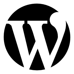 WordPress logo of a letter in a circle WordPress logo of a letter in a circle