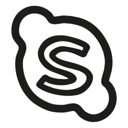 Skype hand drawn logo outline Skype hand drawn logo outline