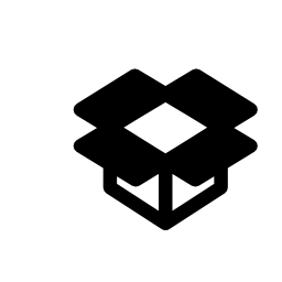 Dropbox outline logo Dropbox outline logo