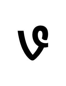 Vine text logo outline Vine text logo outline