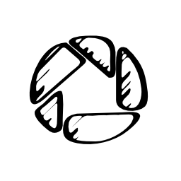 Picasa sketched logo outline Picasa sketched logo outline