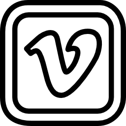 Vimeo letter logo in a rounded square Vimeo letter logo in a rounded square