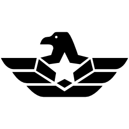 Eagle symbol with a star Eagle symbol with a star
