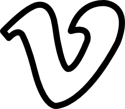 Vimeo letter logo outline Vimeo letter logo outline