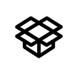 Dropbox outline logo Dropbox outline logo