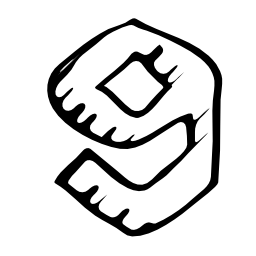 9Gag sketched logo 9Gag sketched logo