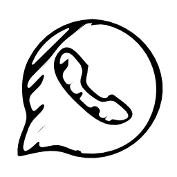 Whatsapp sketched logo outline Whatsapp sketched logo outline
